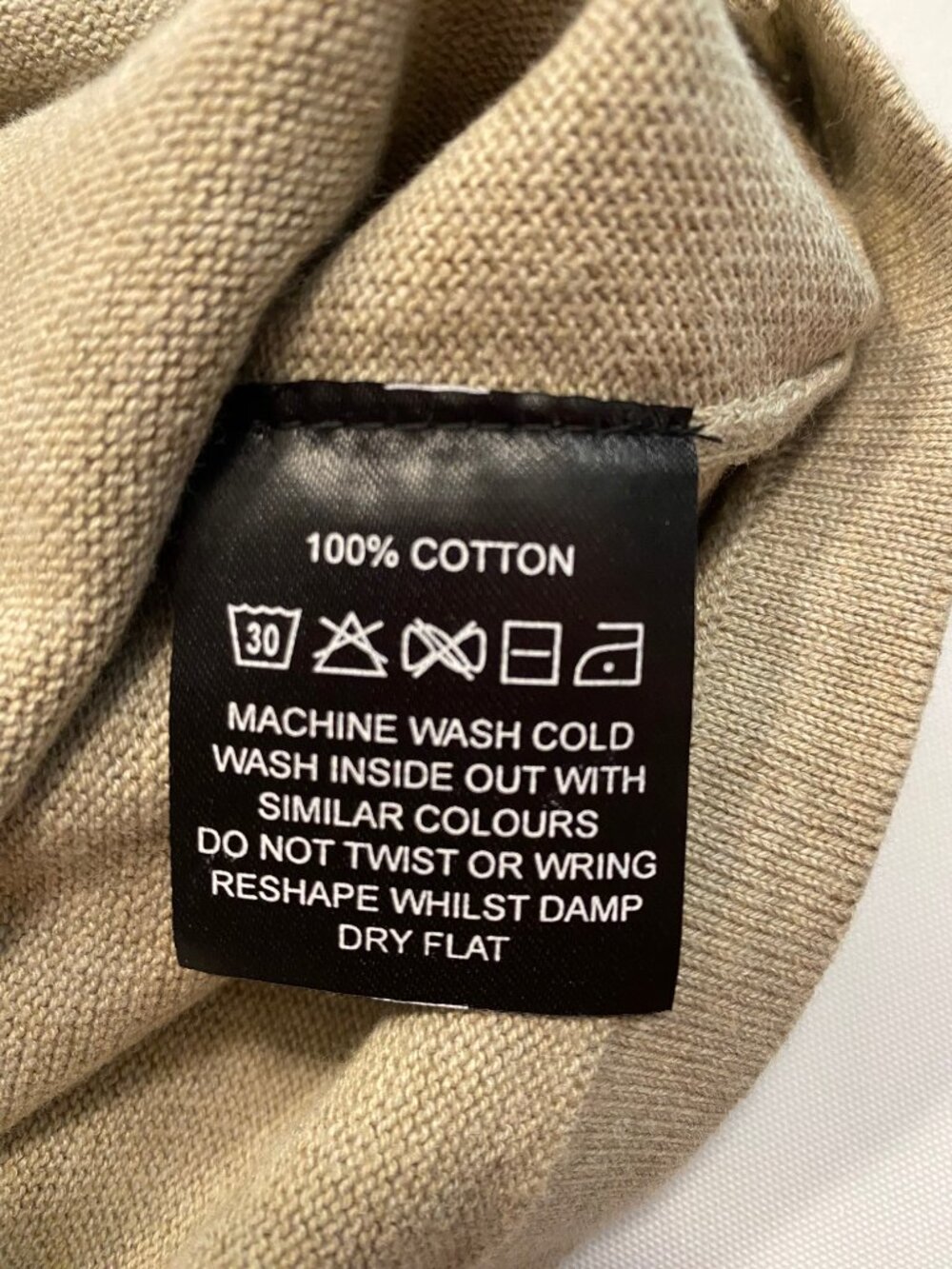 Paul James Men's Long Sleeve Cardigan Tan Cotton XXL - Picture 7 of 7